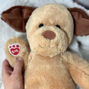 Build-A-Bear Puppy Dog Plush | Sound Paw | Tan Brown Classic Stuffed Animal